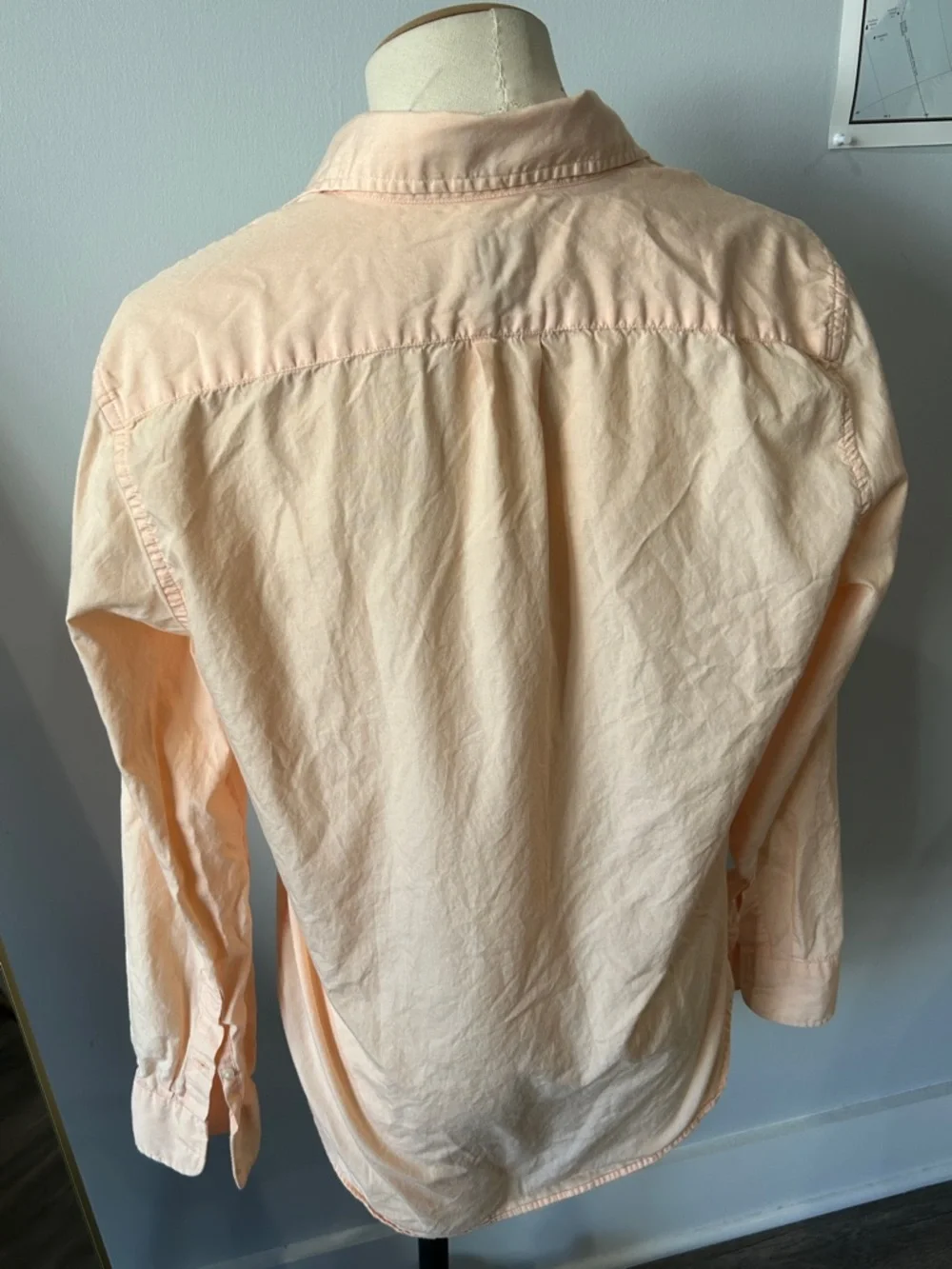 J. Crew Peach Collared Button-Up Shirt